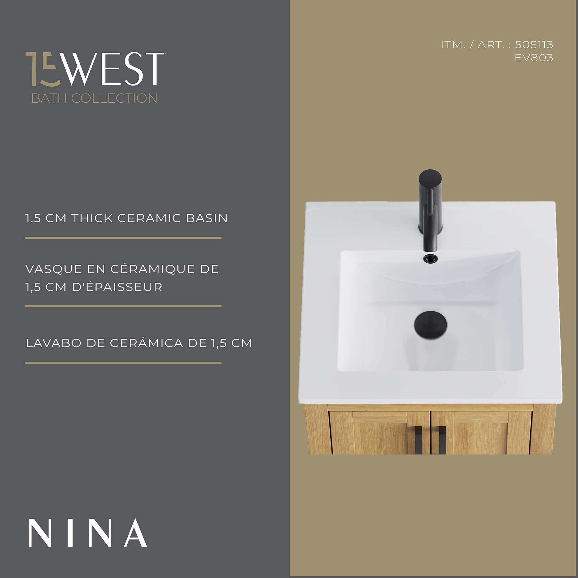 Nina Freestanding Vanity