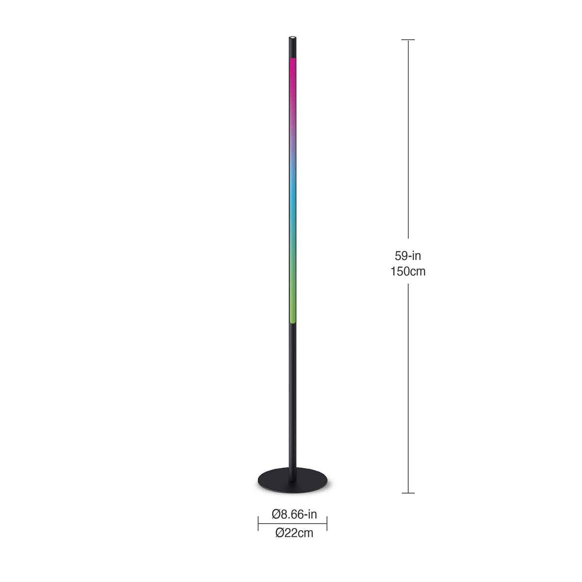 Lámpara de pie LED Chroma