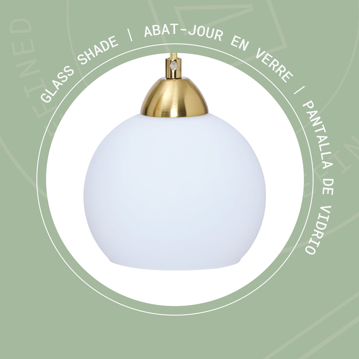 Lámpara de pie Arlette de 3 luces