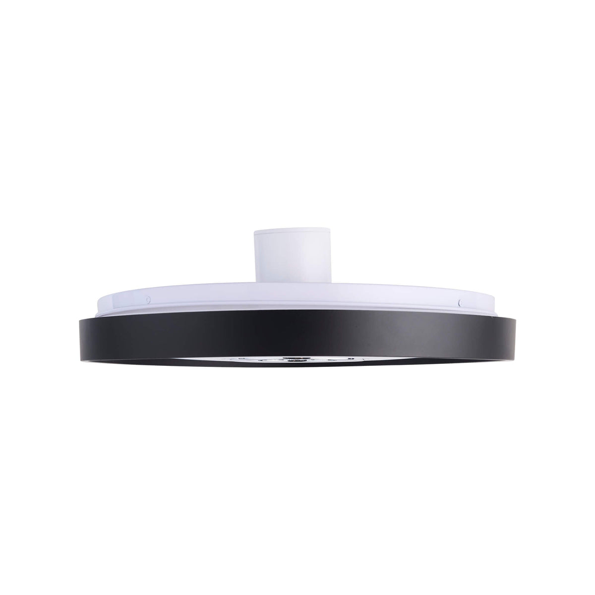 Liverpool LED Flushmount, side view, powered off.