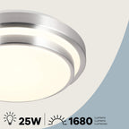 Dos luces LED de montaje empotrado