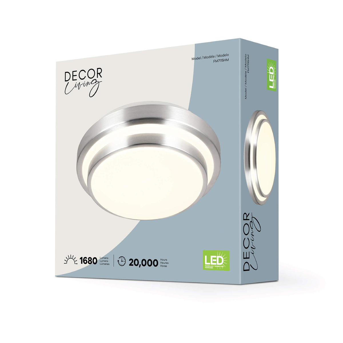 Dos luces LED de montaje empotrado