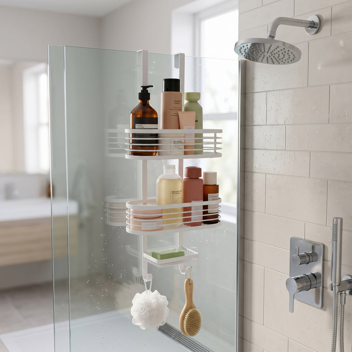 Linea 3-Tier Over The Door Shower Caddy