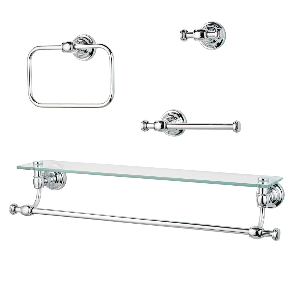 Juego de accesorios de pared Regency de 4 piezas