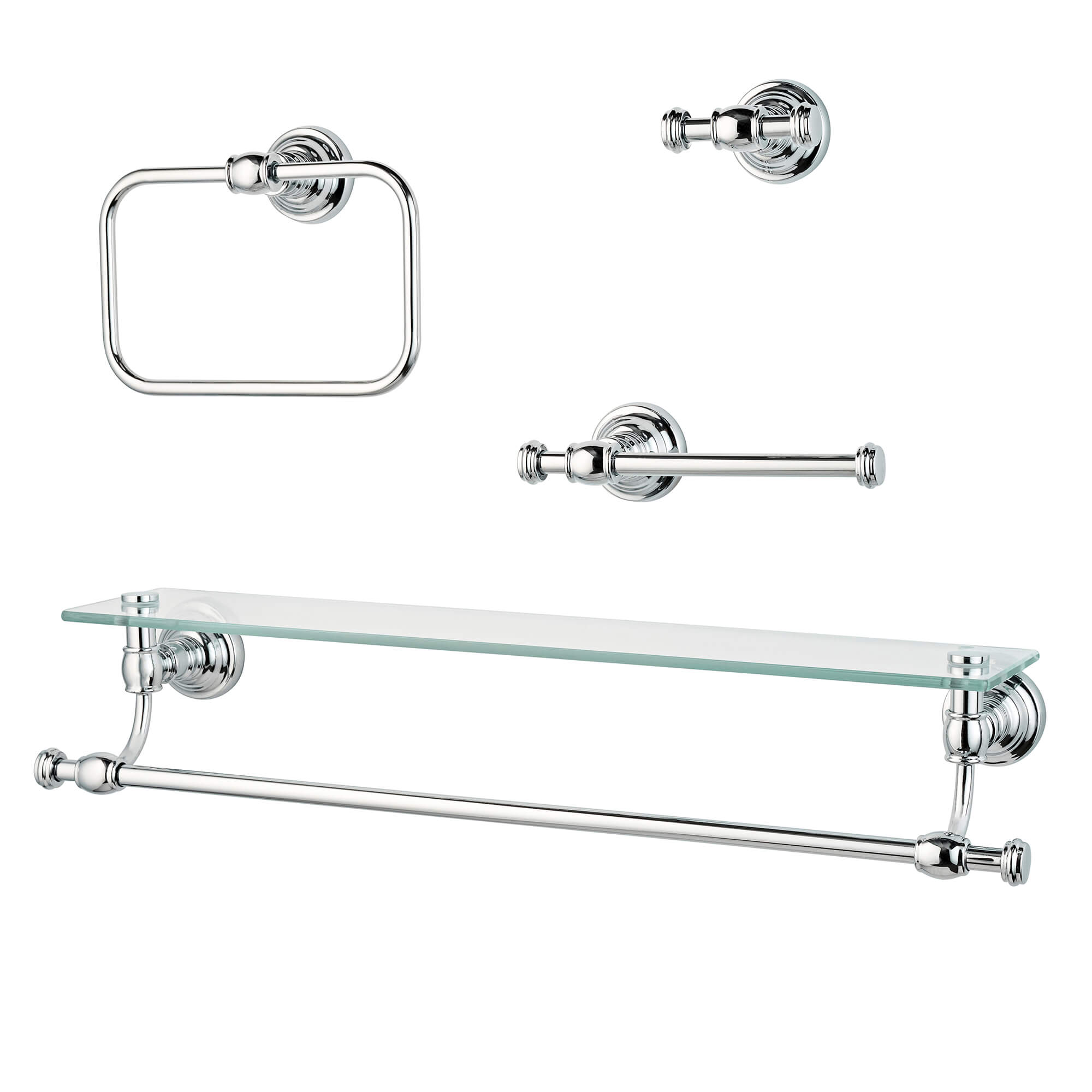 Regency Set de accesorios para pared de 4 piezas