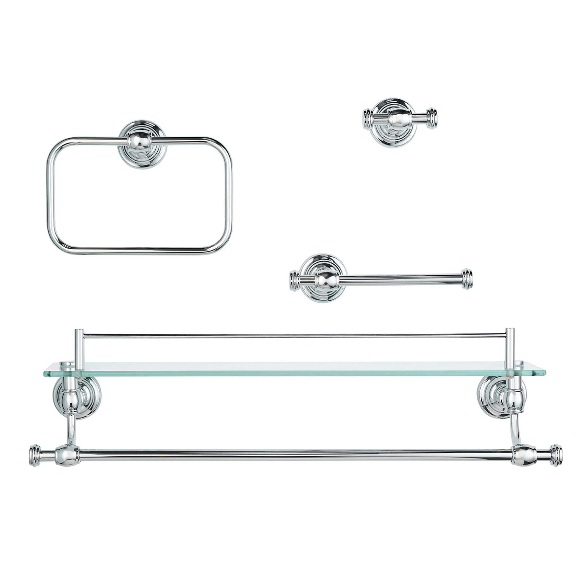 Juego de accesorios de pared Regency de 4 piezas