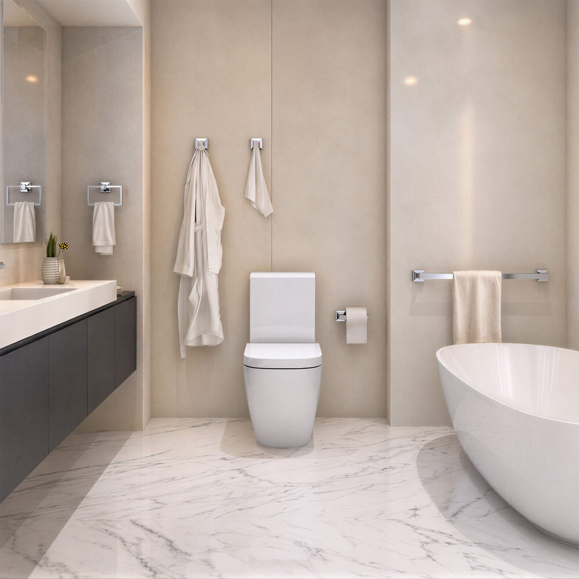 Parker Juego de accesorios para baño de 5 piezas