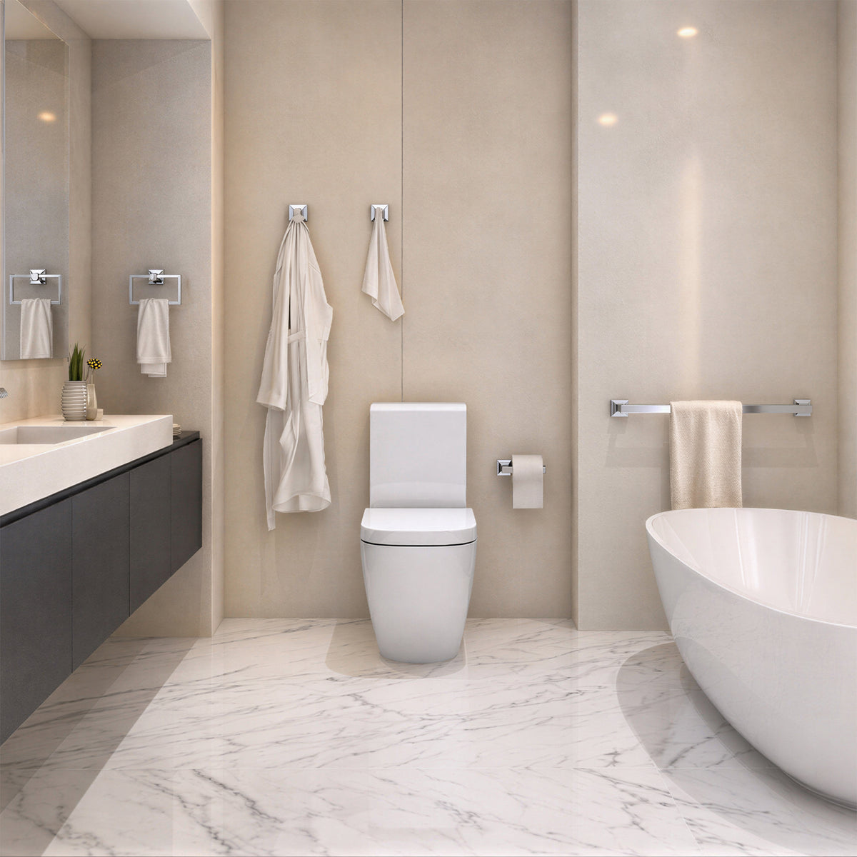 Parker Juego de accesorios para baño de 5 piezas