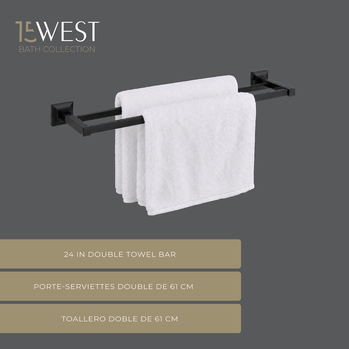 Parker Juego de accesorios para baño de 5 piezas