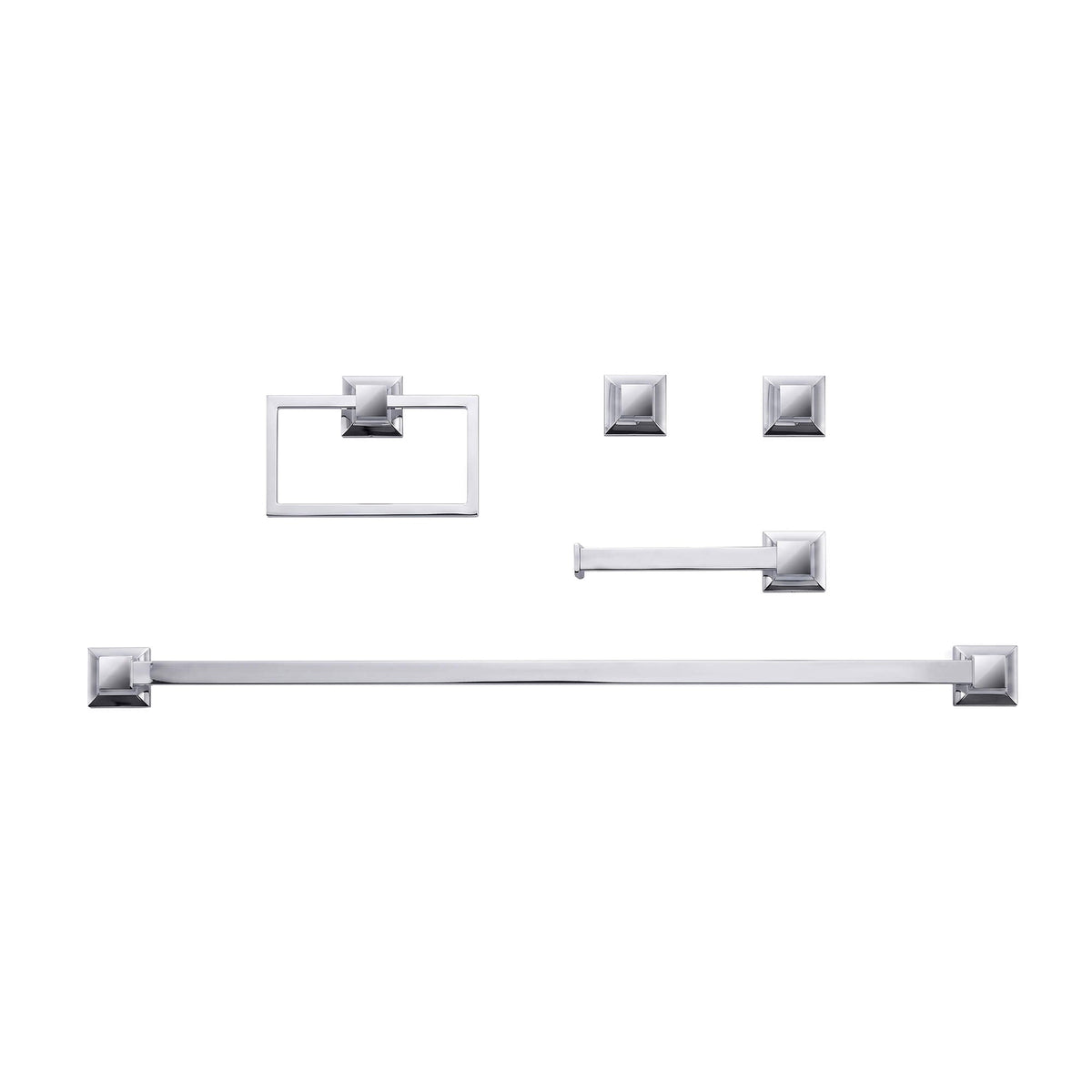 Juego de herrajes de pared de 5 piezas Parker