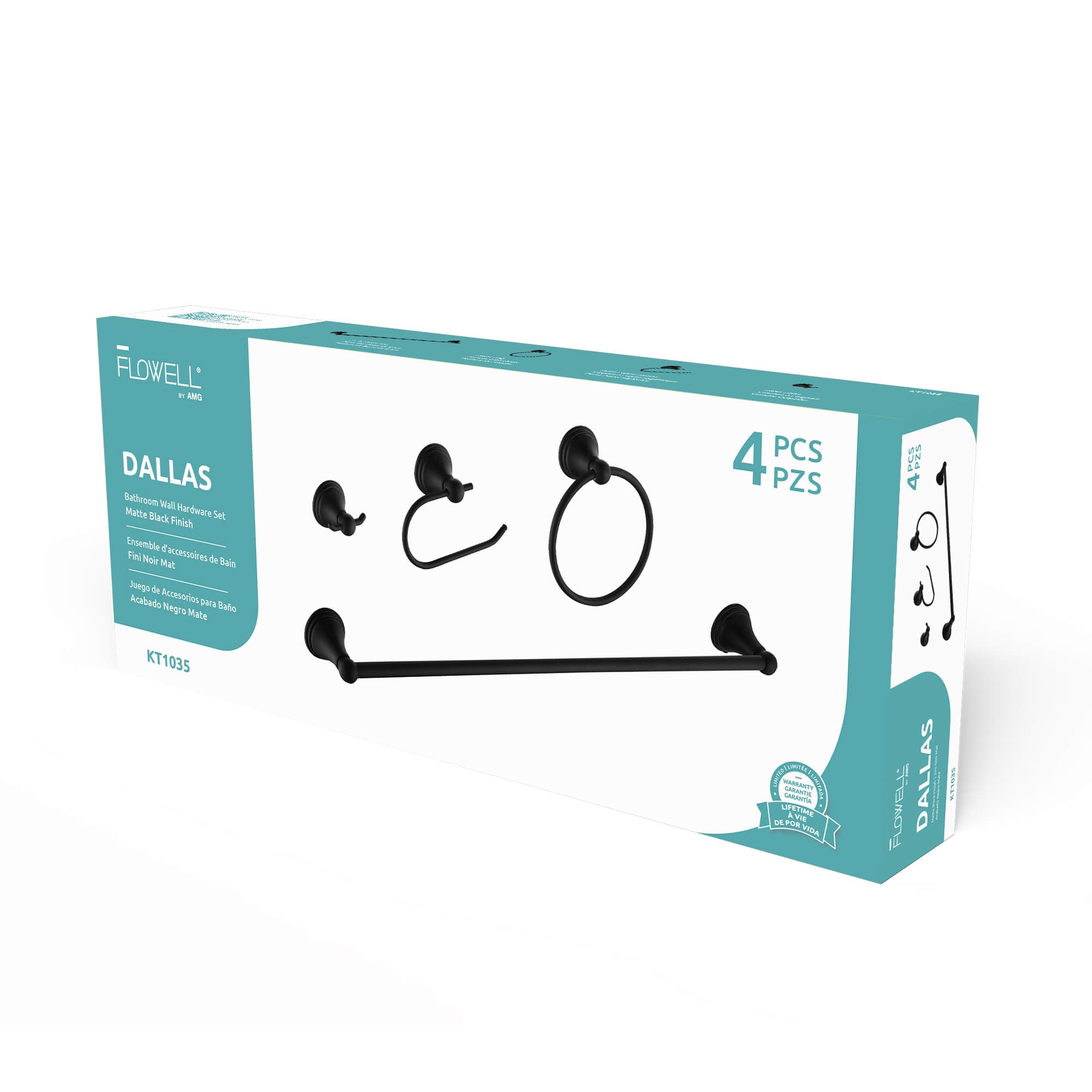 Dallas 4-Piece Set Wall Hardware