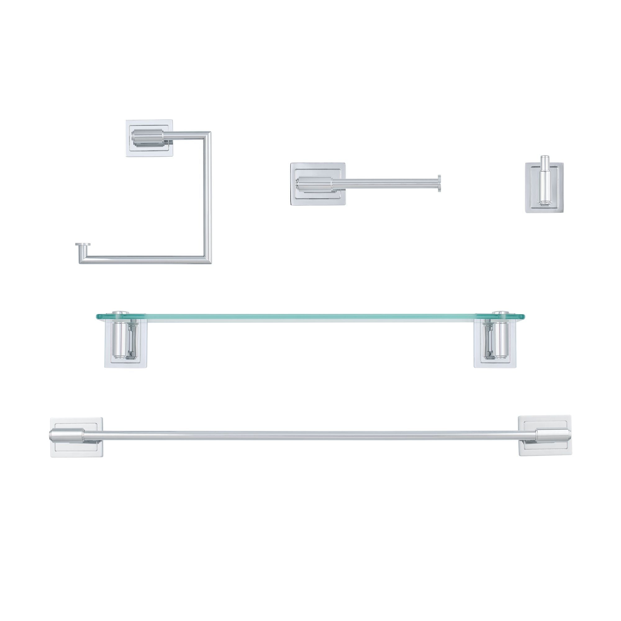 Luxor 5-Piece Wall Hardware Set