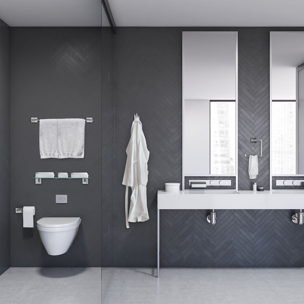 Set de accesorios de pared Luxor de 5 piezas