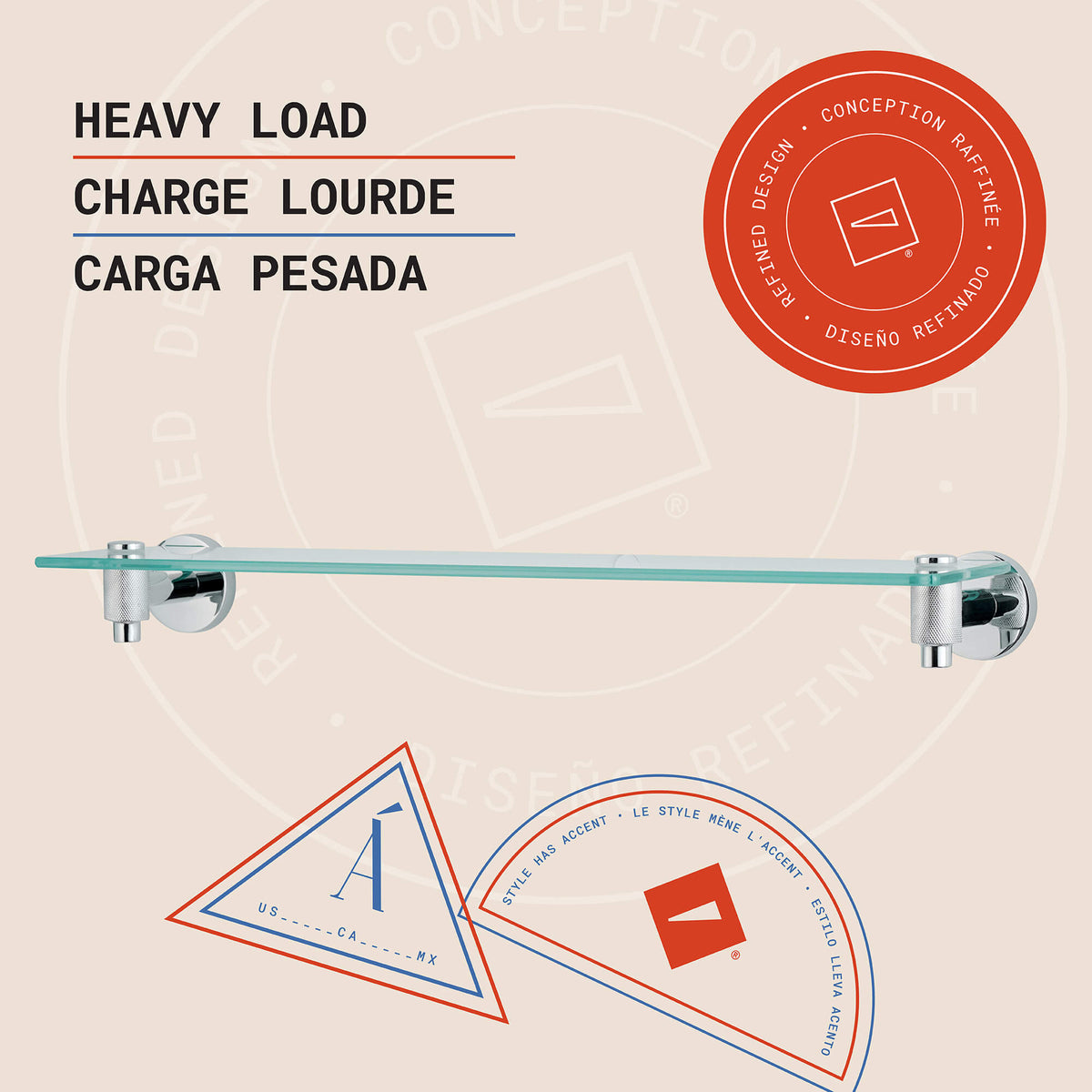 Juego de 6 accesorios de pared Milan