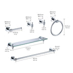 Juego de 6 accesorios de pared Milan