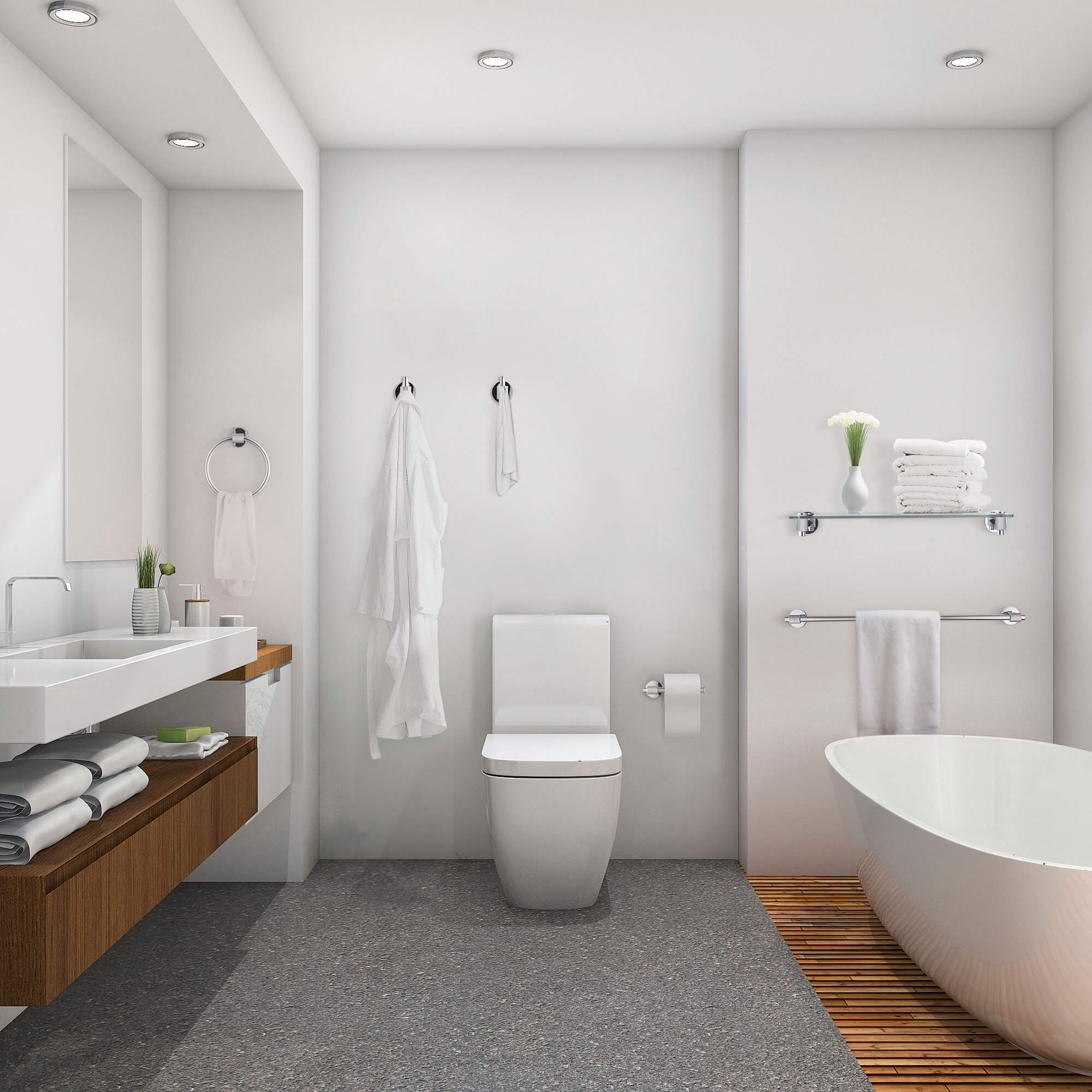 Milan 6-Piece Wall Hardware Set