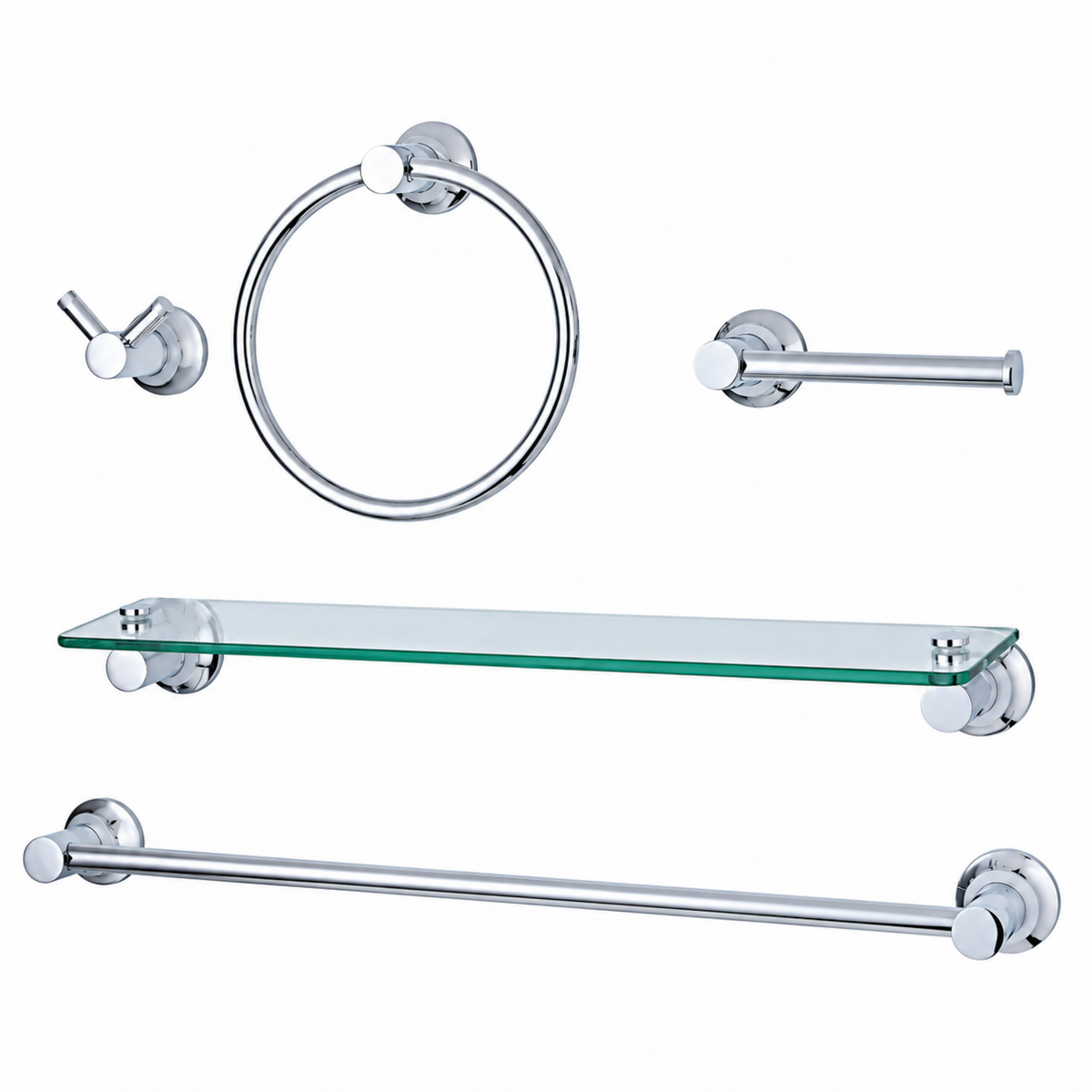 Knurl 5-Pc Wall Hardware Set