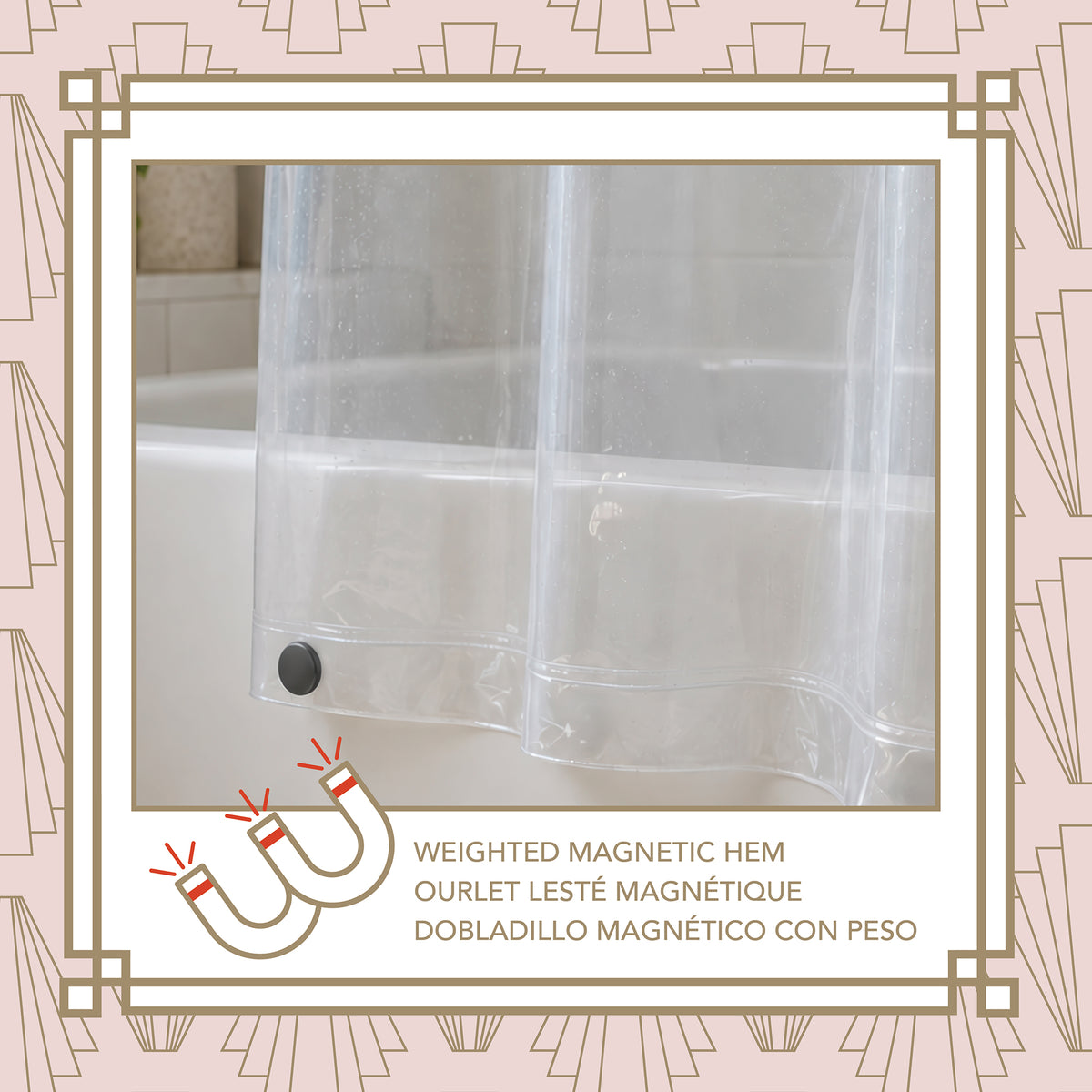 6-Gauge PEVA Shower Liner