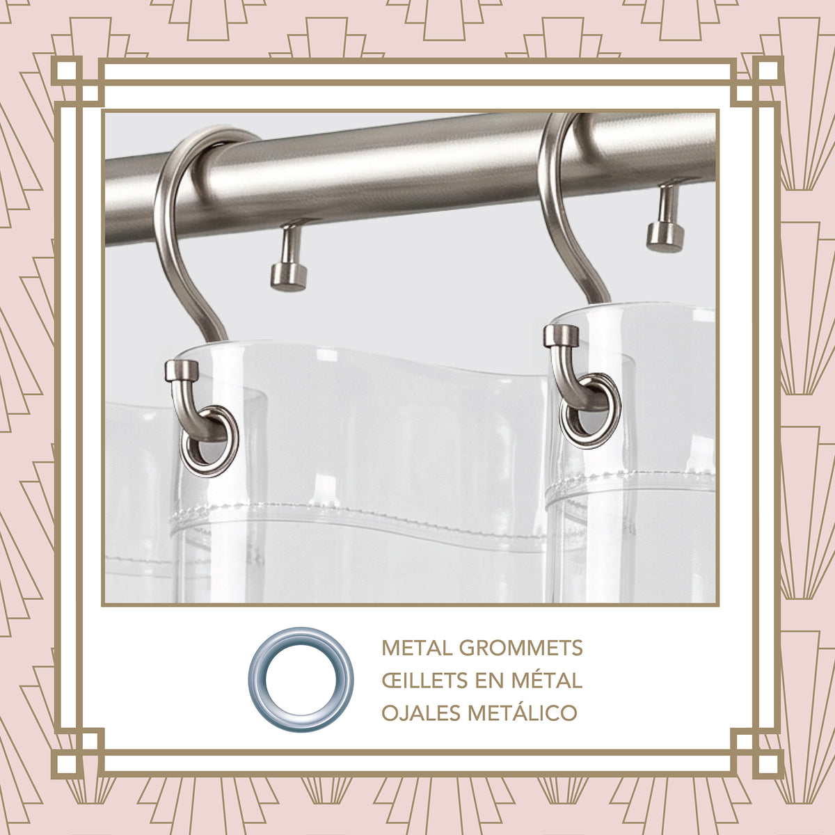6-Gauge PEVA Shower Liner