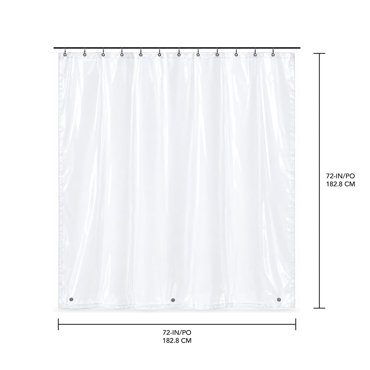 6-Gauge PEVA Shower Liner