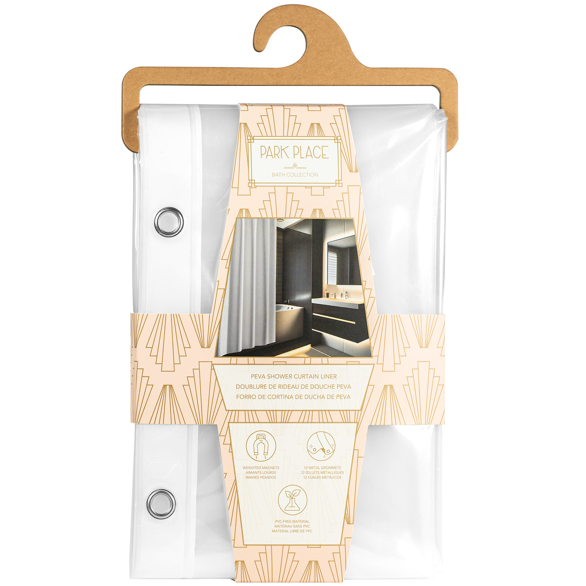 6-Gauge PEVA Shower Liner