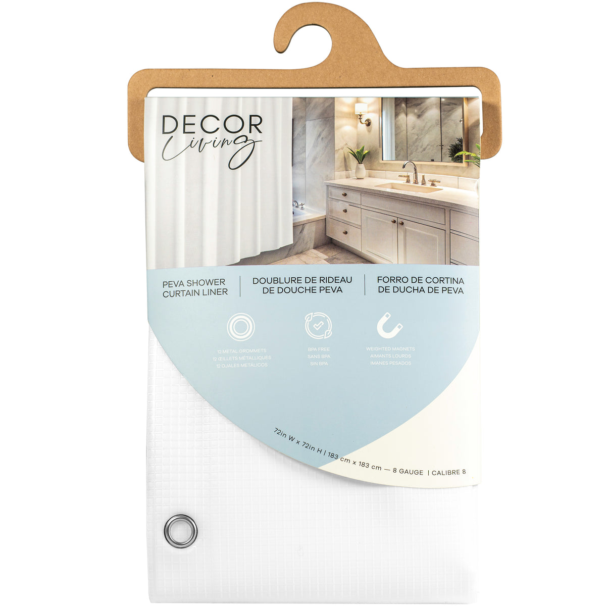 Julian PEVA Shower Liner