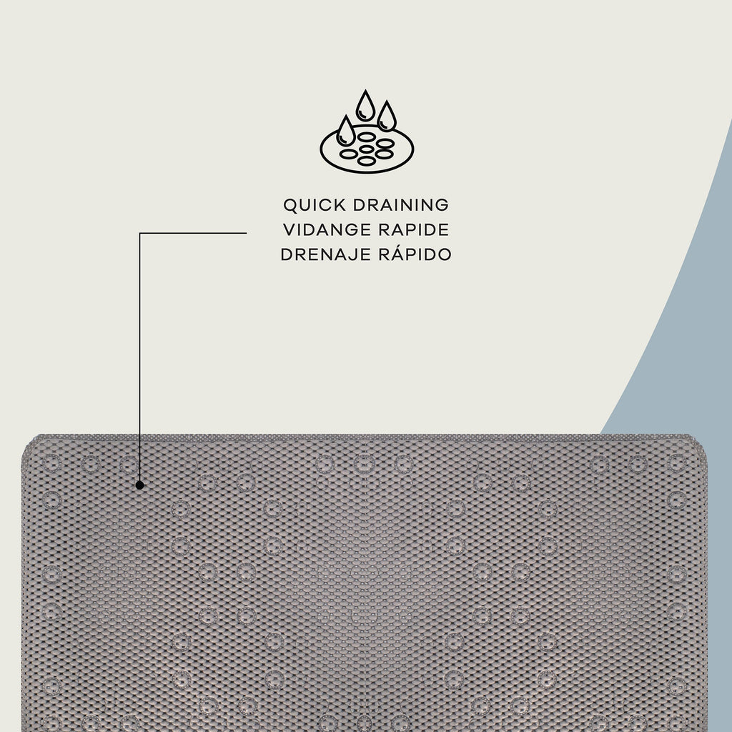Alfombrilla de baño rectangular de espuma