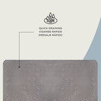 Alfombrilla de baño rectangular de espuma