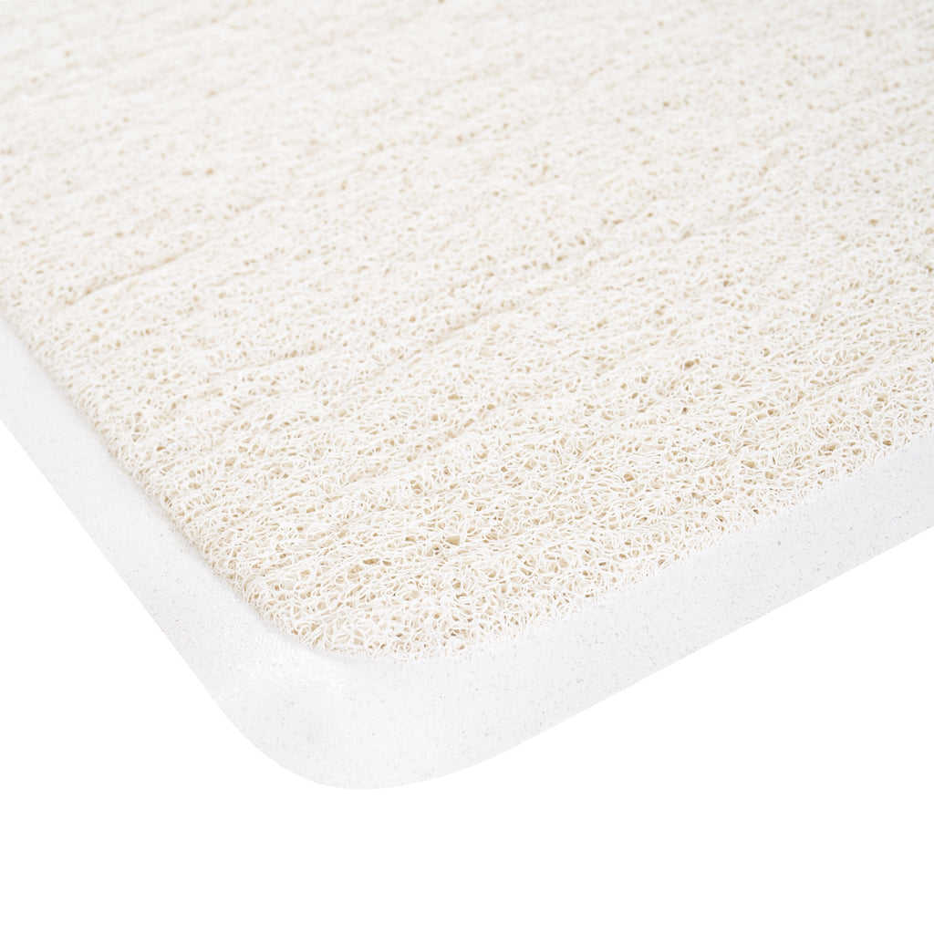 Alfombrilla de baño rectangular de lufa