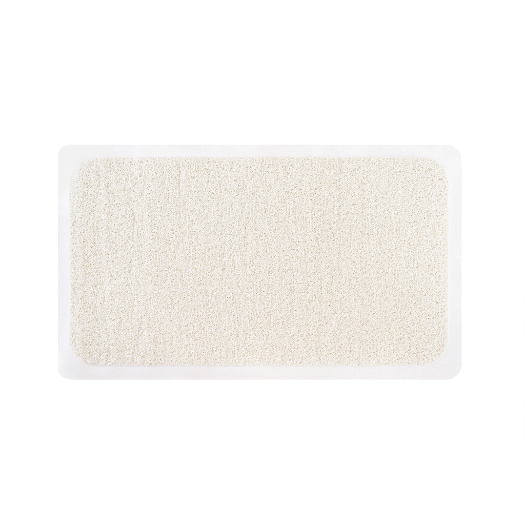 Alfombrilla de baño rectangular de lufa
