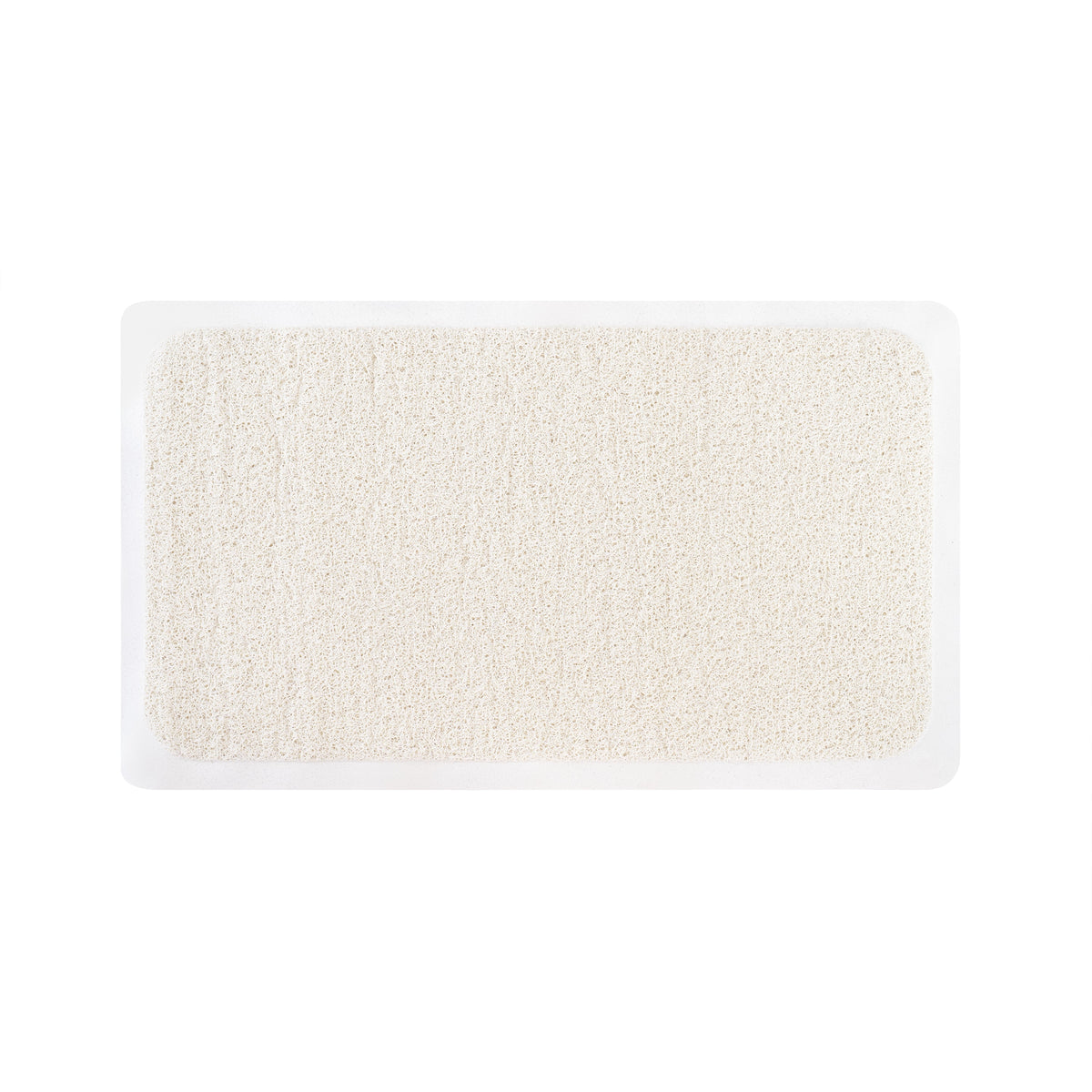 Tapis de bain rectangulaire en luffa