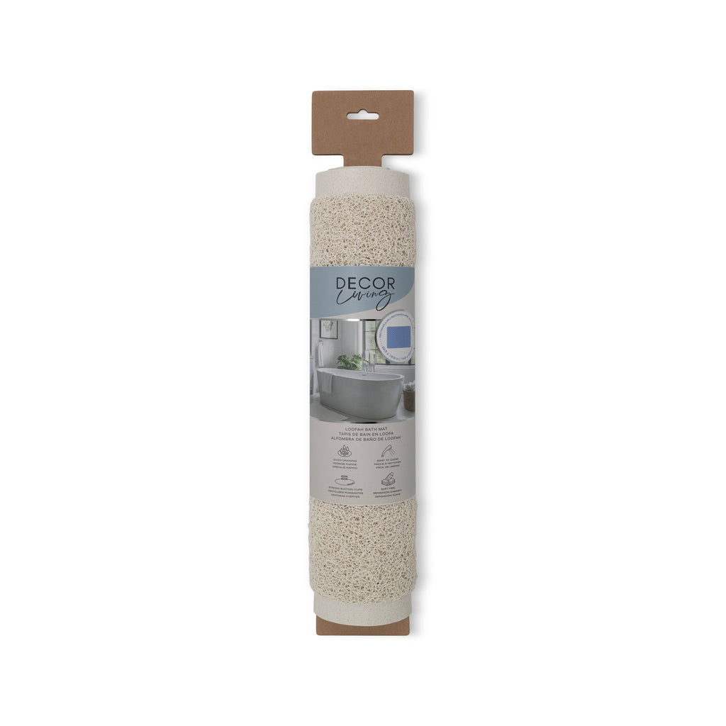 Alfombrilla de baño rectangular de lufa