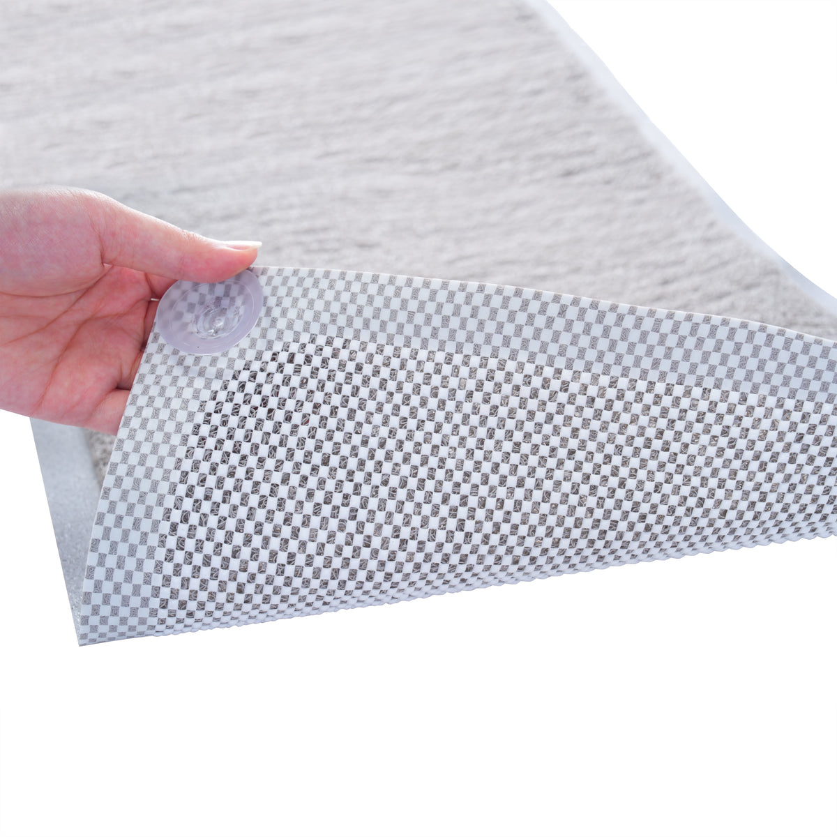 Alfombrilla de baño rectangular de lufa