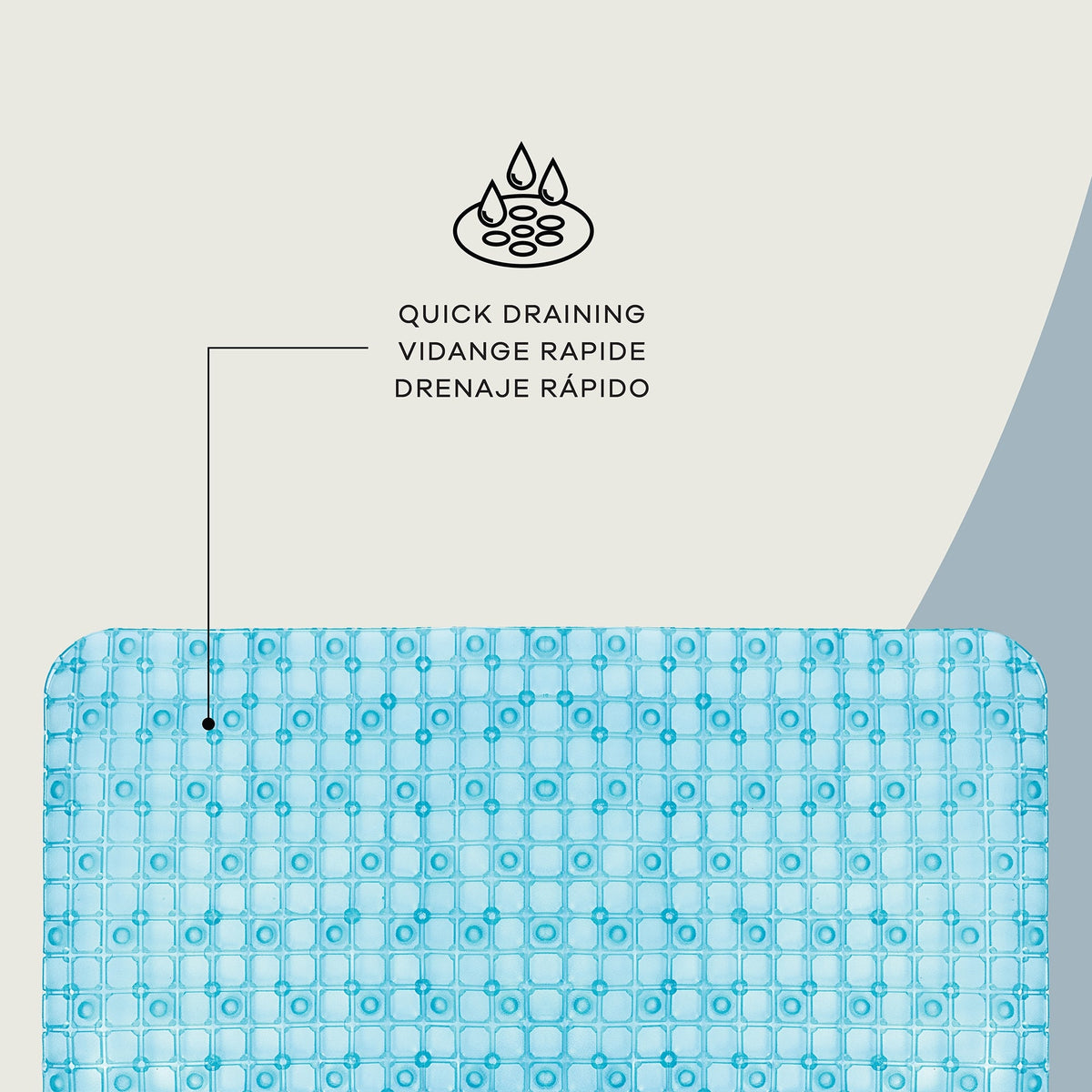 Alfombrilla de ducha Aqua