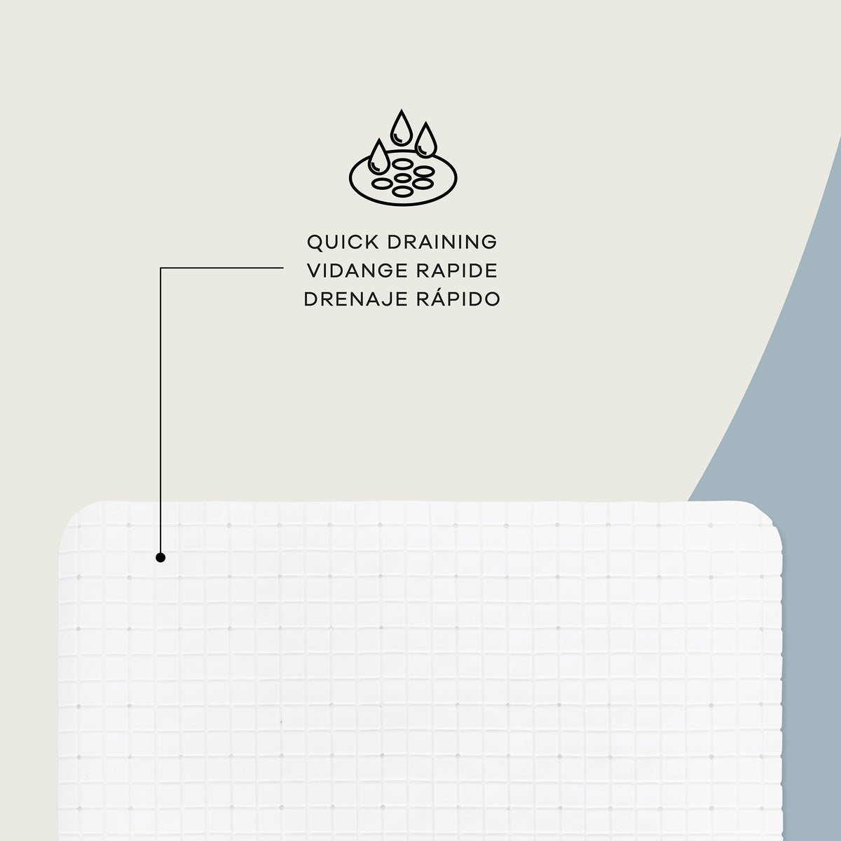 Box Design Shower Mat