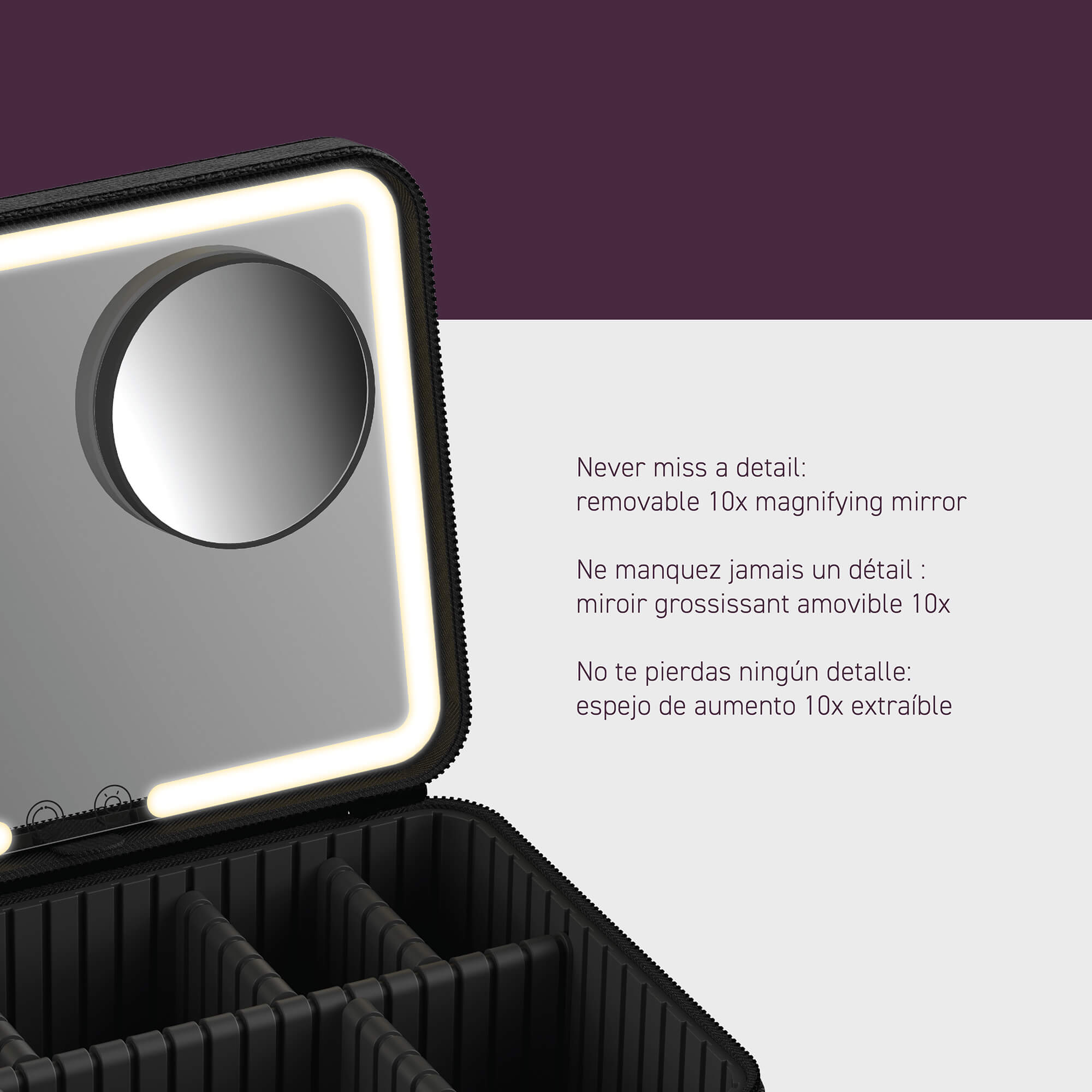 Remi Travel LED Mirror Case