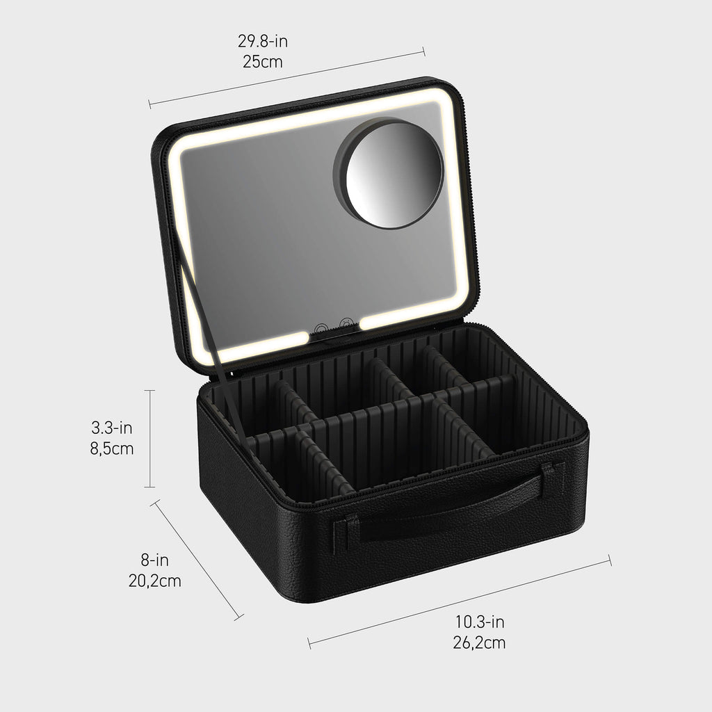 Estuche con espejo LED para viajes Remi