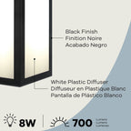 Aplique de pared LED Pia