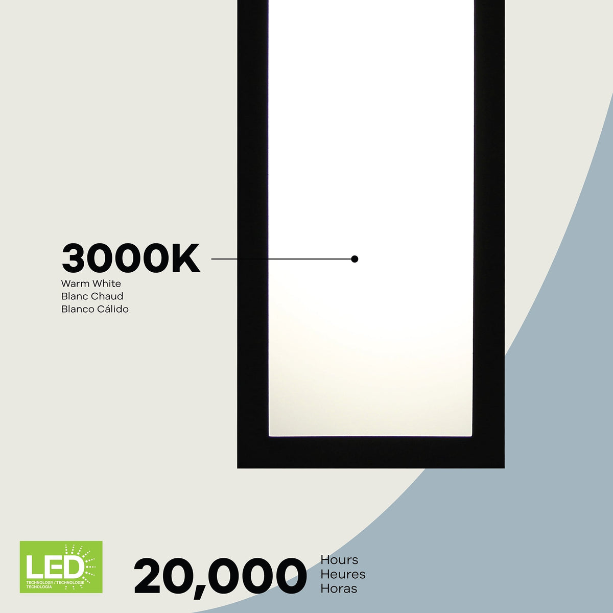 Aplique de pared LED Pia