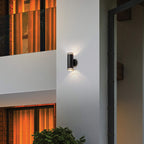 Teico LED Wall Sconce in Black, Lifestyle View.