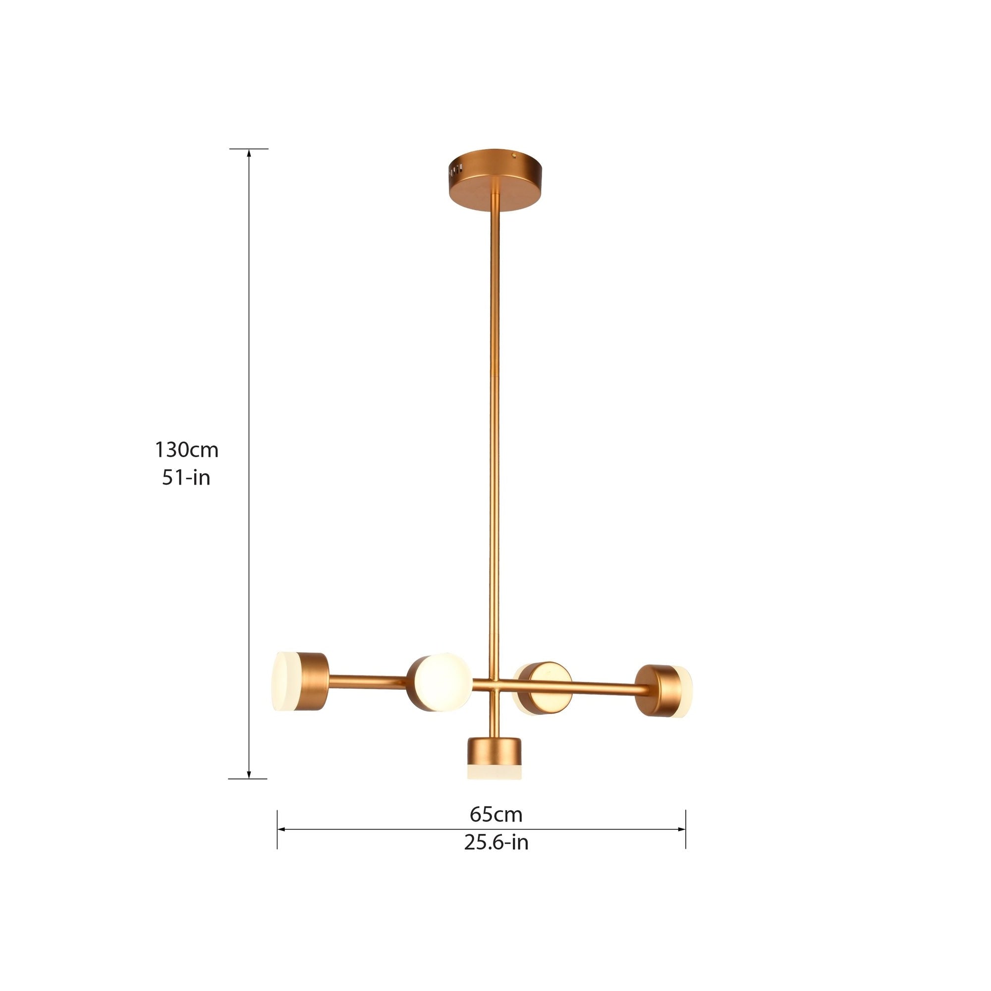 Lumiere LED Pendant, Dimensions Diagram.