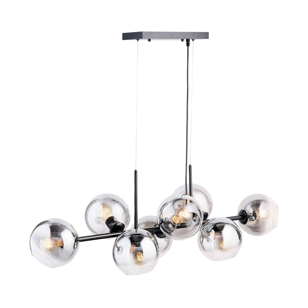 Lámpara colgante Orion de 8 luces