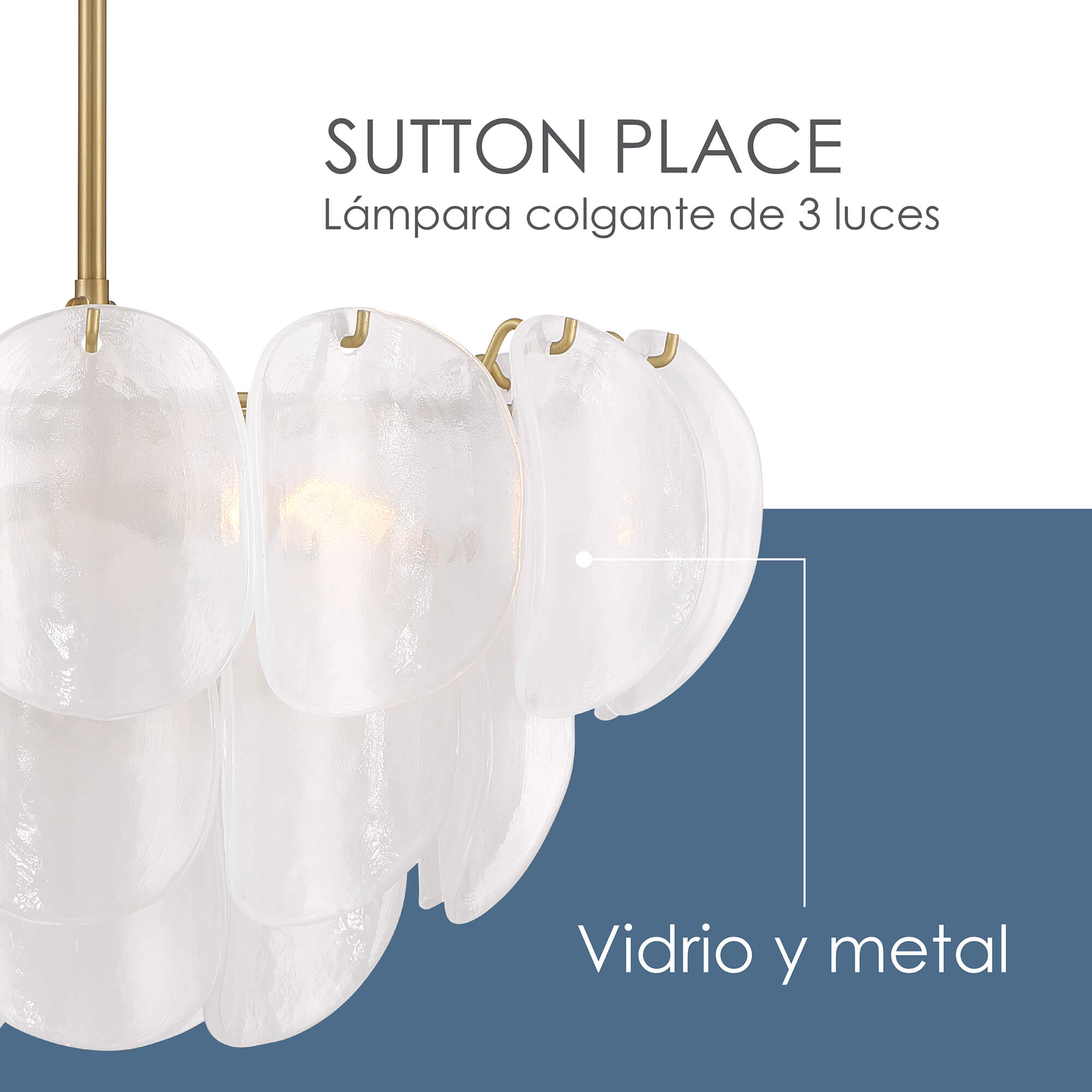 Sutton Place 3‑Light Pendant