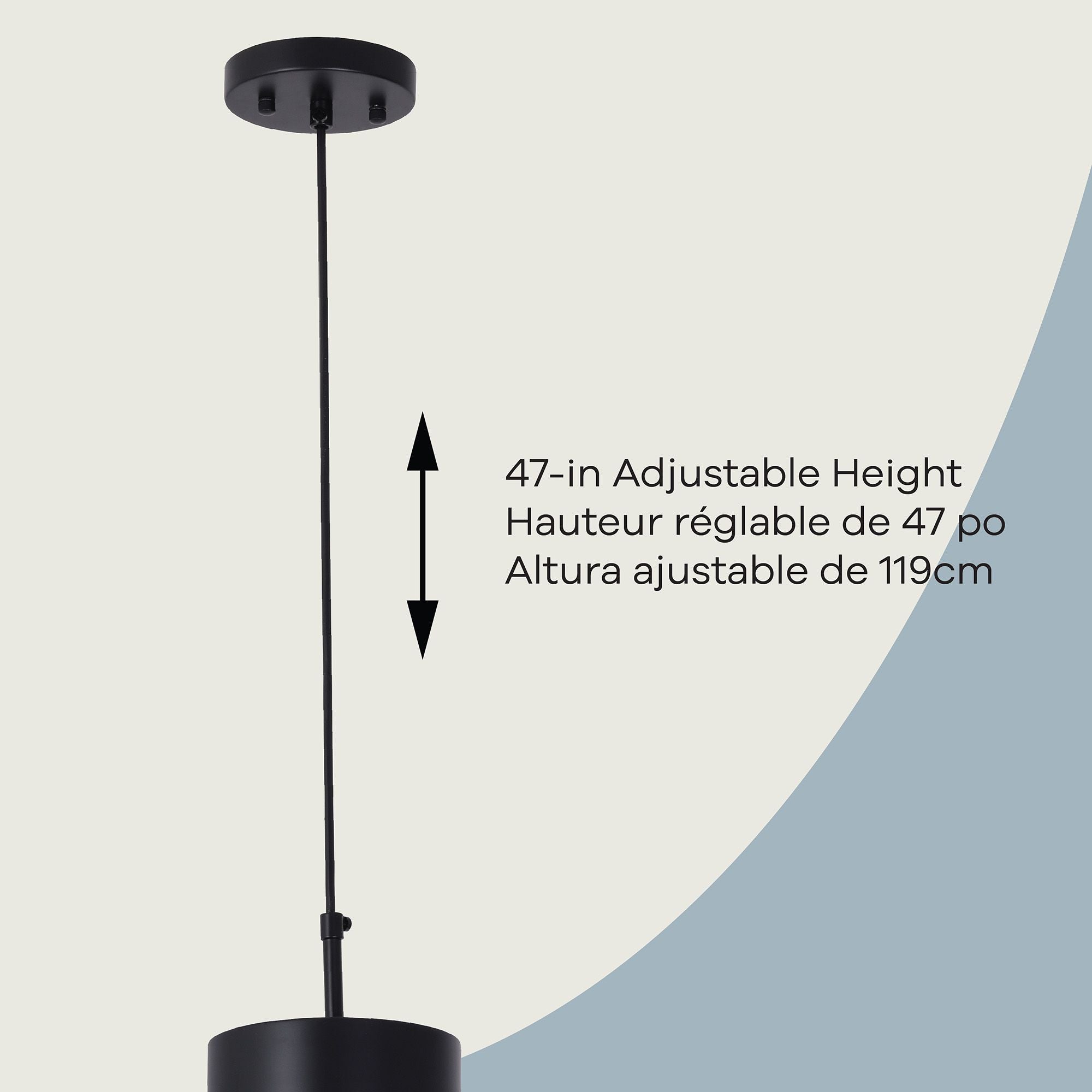 Athena Lámpara colgante de 1 luz