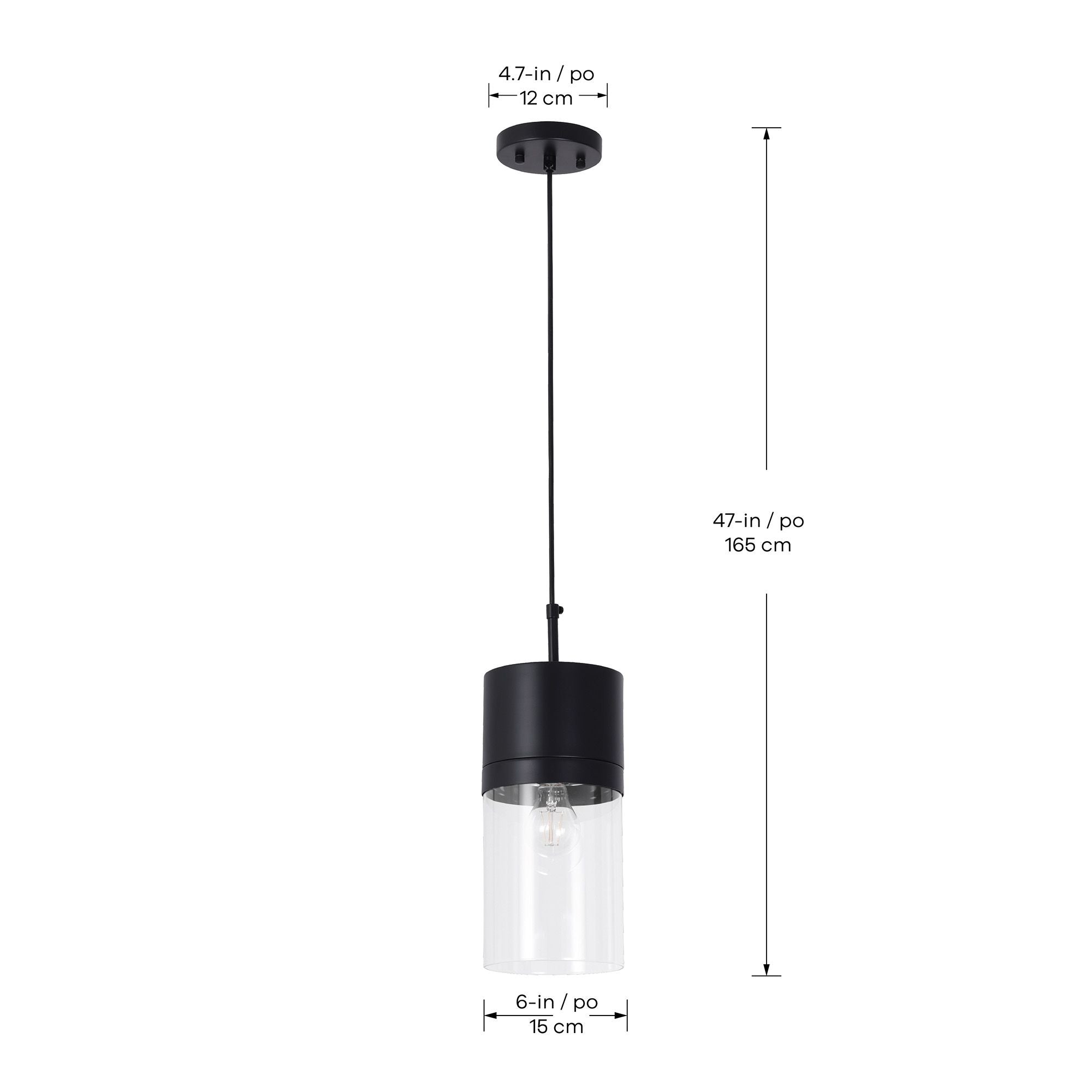 Athena Lámpara colgante de 1 luz
