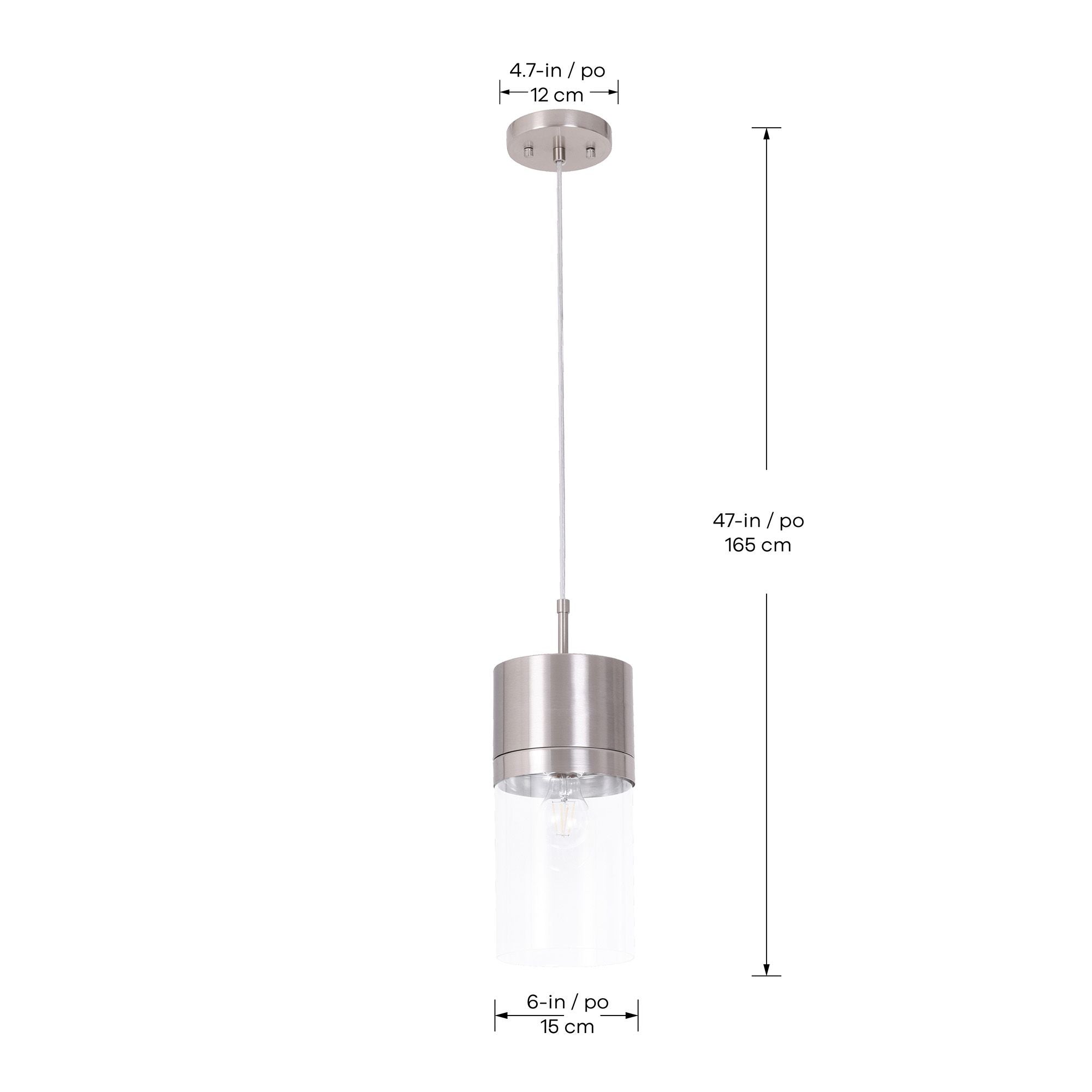 Athena Lámpara colgante de 1 luz