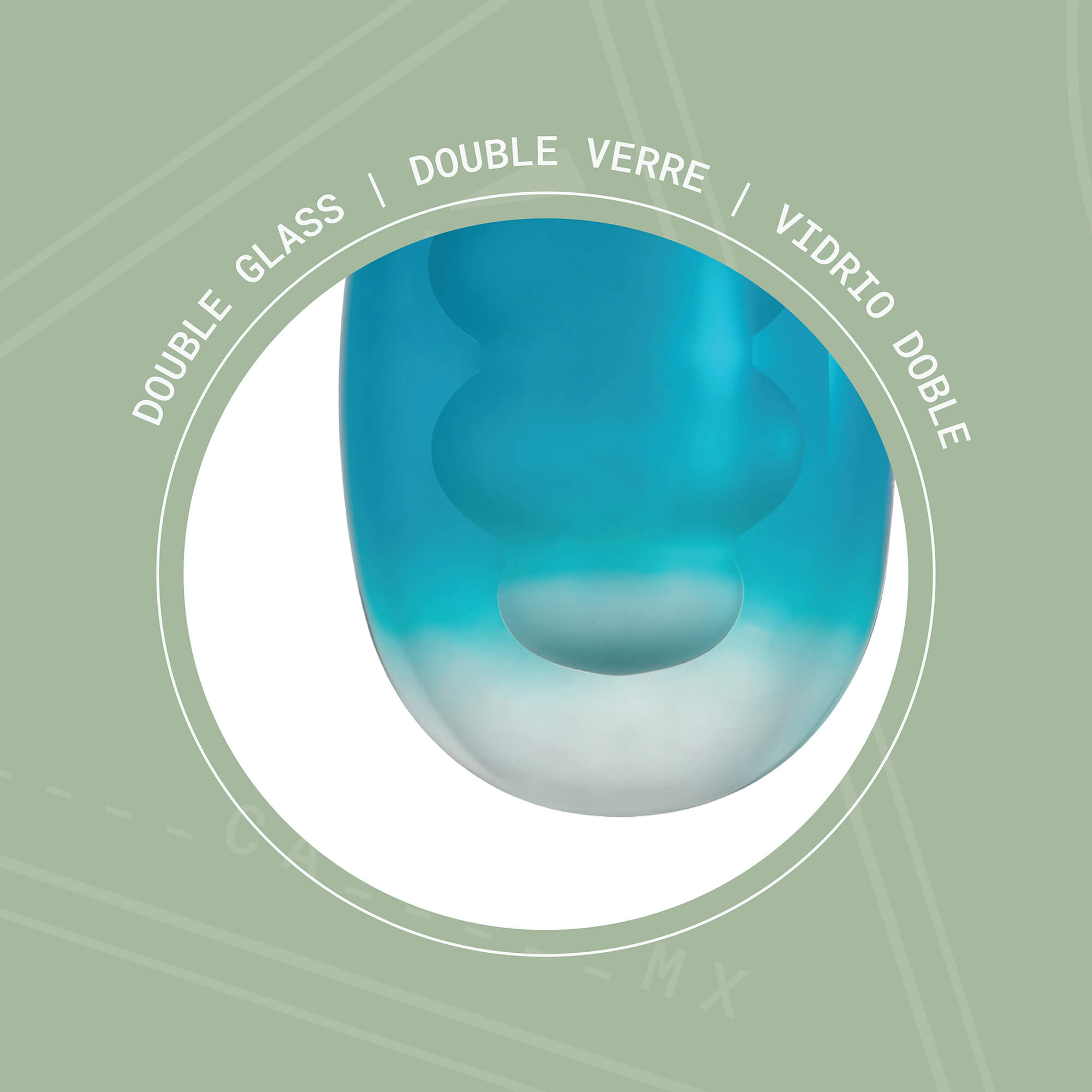 Aura Colgante de vidrio de 1 luz