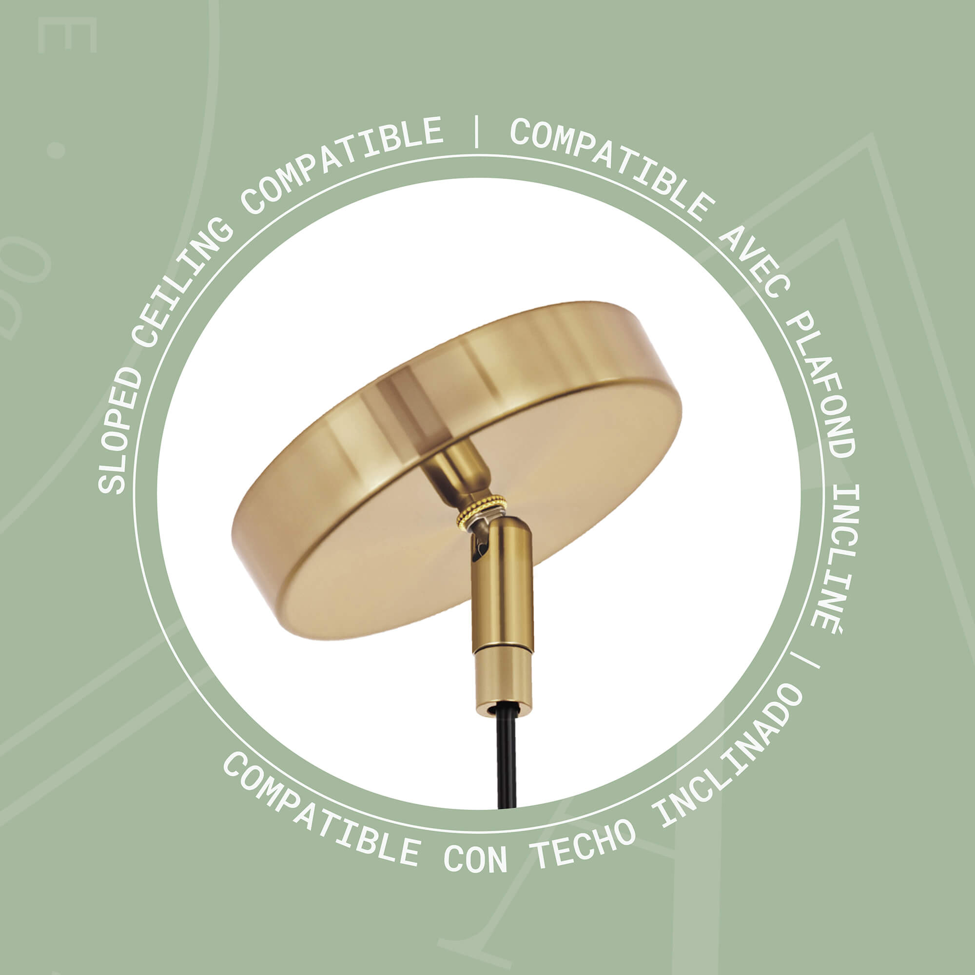 Aura Colgante de vidrio de 1 luz