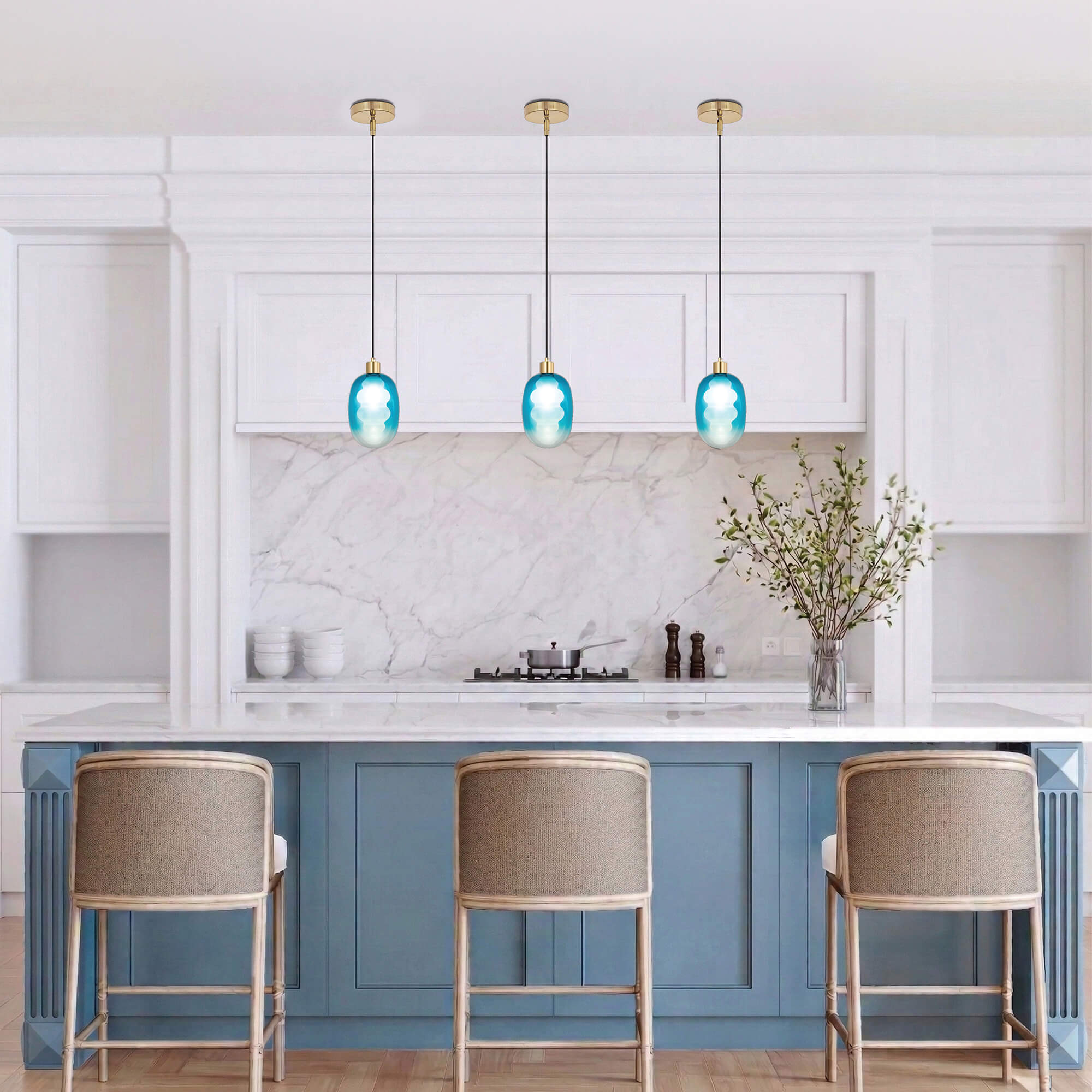 Aura Colgante de vidrio de 1 luz