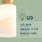 Aria 1-Light Pendant, Attribute Detail View 1.